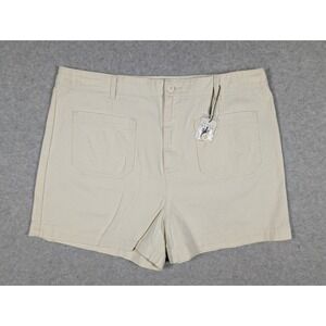 Sanctuary Women Shorts Size 33 NWT Twill Cotton Patch Front Pockets‎ High Waist